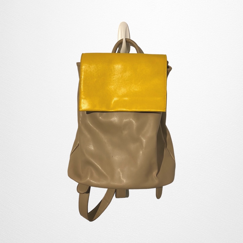 Tan and Yellow UO Backpack